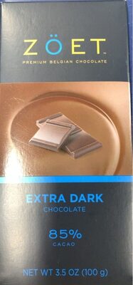 85% cacao extra dark chocolate