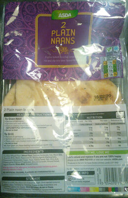 2 plain naans