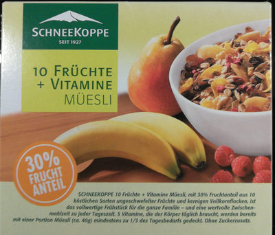 10 Früchte + Vitamine Müesli