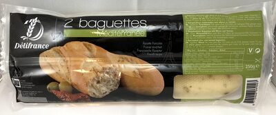 2 baguettes Méditerranée