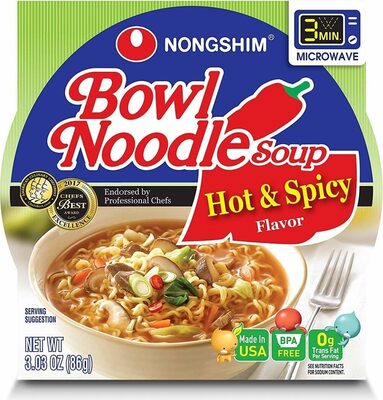 Bowl Noodle Soup, Hot & Spicy